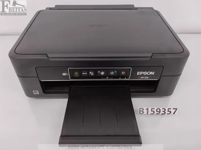 LOTE COM 01 IMPRESSORA EPSON XP-231 BIVOLT 50/60HZ COM CABOS / 4- CARTUCHOS W2GK036919