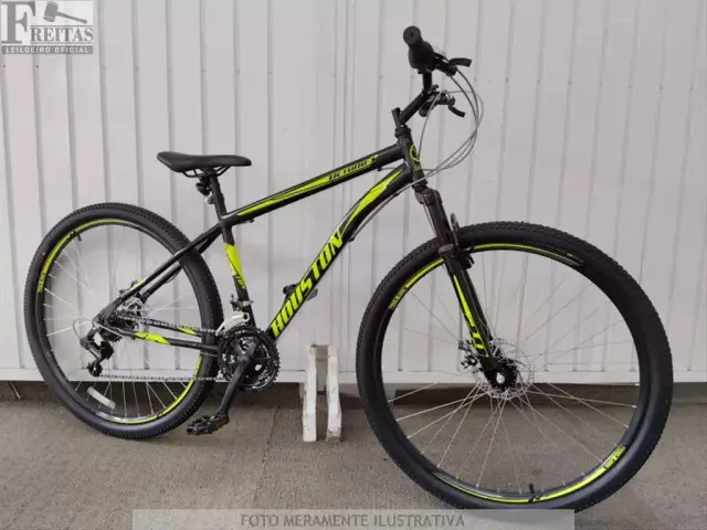 LOTE COM 01 BICICLETA HOUSTON NETUNO-S PRETA/VERDE