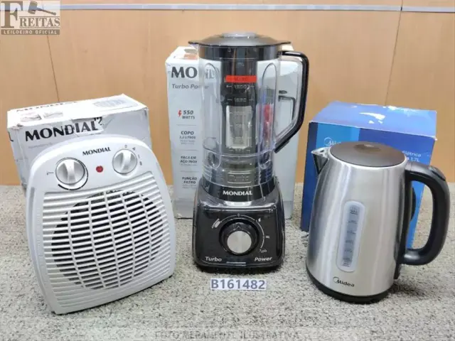 LOTE COM 01 CHALEIRA ELÉTRICA MIDEA 1,7L EKA23X1INOX COR INOX 1200W 110V 60HZ *B01055