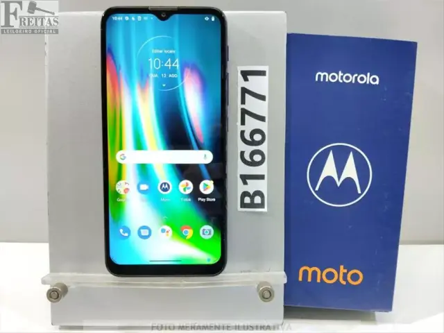 LOTE COM 01 SMARTPHONE MOTOROLA MOTO G9 PLAY XT2083-1 64GB 4GB RAM COM BATERIA ZF5237L955