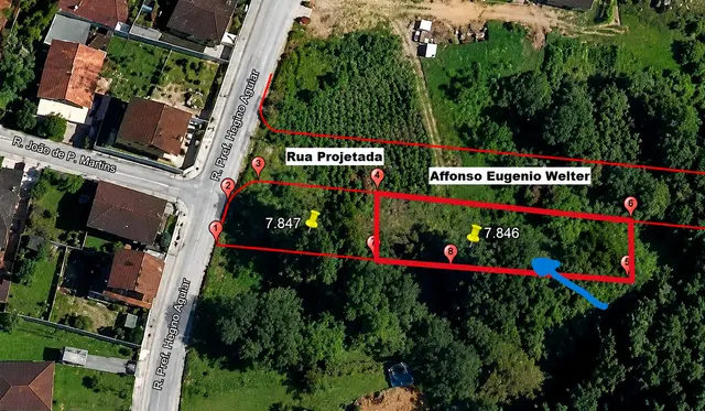 Terreno Urbano de 870,00 m2 na Rua Affonso Eugênio Welter