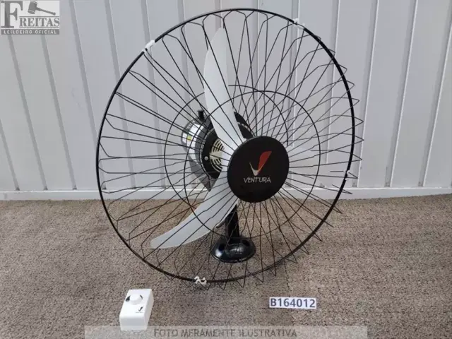 LOTE COM 01 VENTILADOR DE PAREDE VENTURA OSCILANTE 60CM 150/155W BIVOLT CHAVEADO 60HZ…