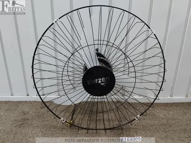 LOTE COM 01 VENTILADOR DE PAREDE VENTURA KORZEN OSCILANTE 60CM 150/155W BIVOLT CHAVEADO 60HZ…