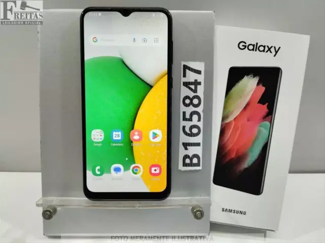 LOTE COM 01 SMARTPHONE SAMSUNG GALAXY A03 CORE SM-A032M/DS 32GB 2GB RAM COM BATERIA R9XW30258YX
