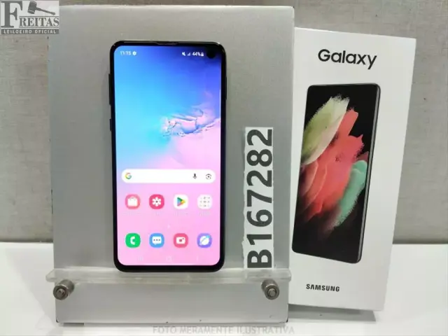 LOTE COM 01 SMARTPHONE SAMSUNG GALAXY S10E SM-G970F 128GB 6GB RAM COM BATERIA RQ8MA0BC73A