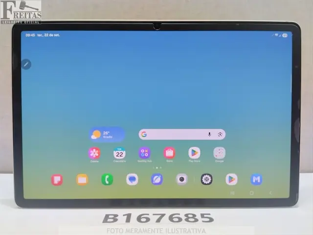 LOTE COM 01 TABLET SAMSUNG GALAXY TAB TELA 11" S9 5G SM-X716B 256GB 12GB RAM GRAFITE COM FONTE/CAPA…