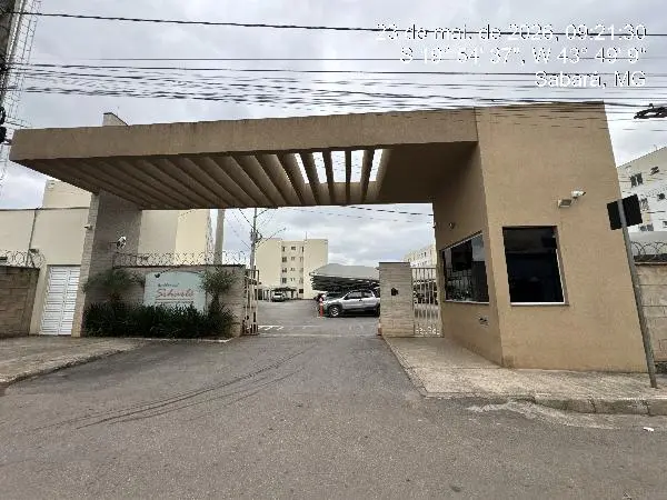 Apartamento - Área privativa: 55,23 m², Com 2 qt(s) - Localizado(a): AVENIDA ALBERT SCHARLE, N. 1773, Apto. 205, BL 05 BOX 159 - SABARA/MG - CEP: 34535100