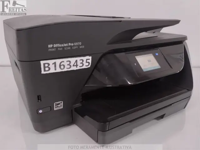 LOTE COM 01 IMPRESSORA HP OFFICEJET PRO 6970 BIVOLT 50/60HZ COM CABO SEM TONER TH655321GN