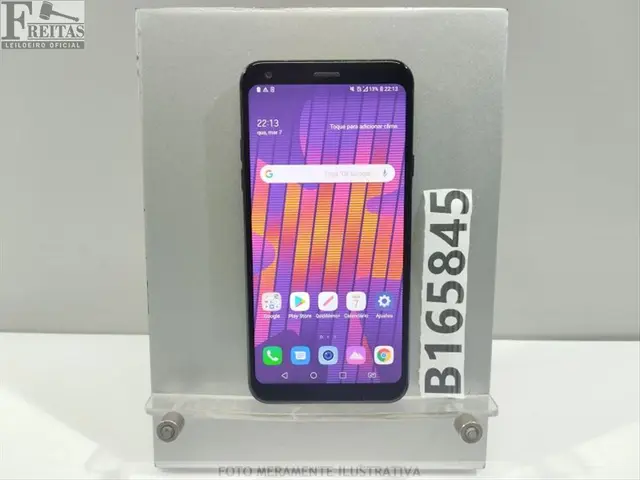 LOTE COM 01 SMARTPHONE LG Q7 PLUS LM-Q610BA 64GB 4GB RAM COM BATERIA 809BSCT0019931