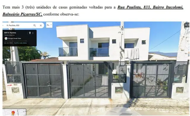 06 sobrados com 76,79m² cada