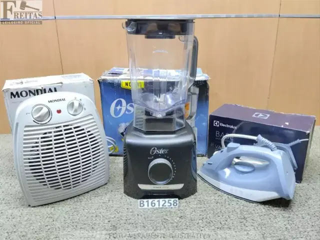 LOTE COM 01 LIQUIDIFICADOR FULL 1400W 15 VELOCIDADES OLIQ610 PRETO OSTER 220V *24009959 (AVARIAS)
