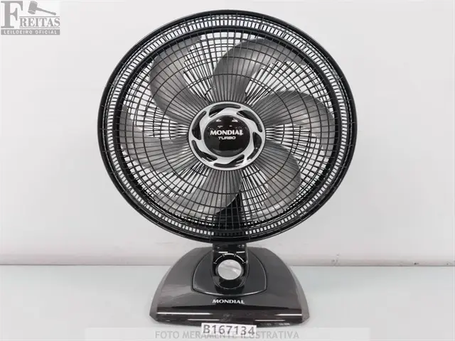 LOTE COM 01 VENTILADOR DE MESA MONDIAL VT-40-B 40CM 6 HÉLICES 140W 220V 60HZ 22521218-0486 SEM PINO…