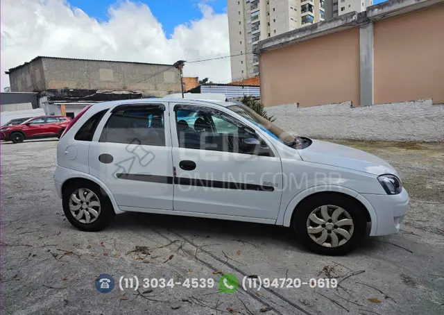 veja o vídeo!! GM/CORSA HATCH MAXX; 2008/2009; BRANCA; ALCO./GASOL. - FUNCIONANDO