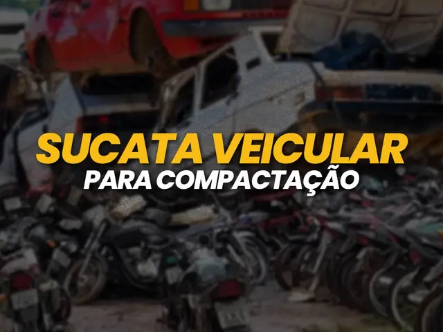 SUCATA VEICULAR PARA COMPACTAÇÃO