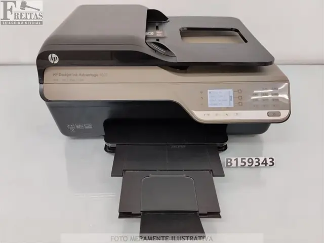 LOTE COM 01 IMPRESSORA HP DESKJET INK ADVANTAGE 4625 BIVOLT 50/60HZ COM CABOS / 4- CARTUCHOS…