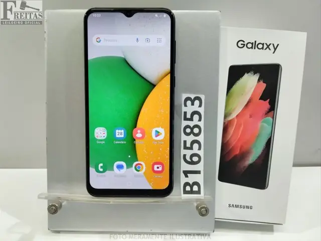 LOTE COM 01 SMARTPHONE SAMSUNG GALAXY A03 CORE SM-A032M/DS 32GB 2GB RAM COM BATERIA R7AT8035VEL