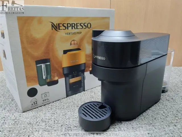 LOTE COM 01 CAFETEIRA NESPRESSO VERTUO POP 1650W GDV2-BR-BK-NE BLACK 127V 60HZ 24124DV2F162373H09U
