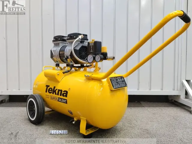 LOTE COM 01 COMPRESSOR DE AR TEKNA CPS7050-2 50L 220V 1,2HP OD300 SEM ACESSÓRIOS 08/24 1012016