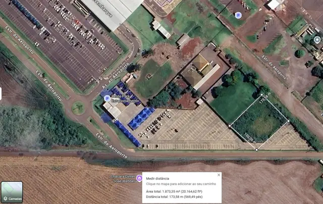 TERRENO COM 1873 M2 - LOCALIZADO NO AEROPORTO EM CASCAVEL PR