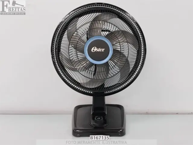 LOTE COM 01 VENTILADOR DE MESA OSTER OVTR480 42CM 6 HÉLICES 126W 127V 60HZ SEM PINO OSCILANTE