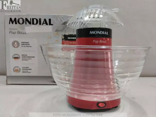 LOTE COM 01 PIPOQUEIRA MONDIAL POP BOWL PP-05 1200W 220V 60HZ 00001245-23A01