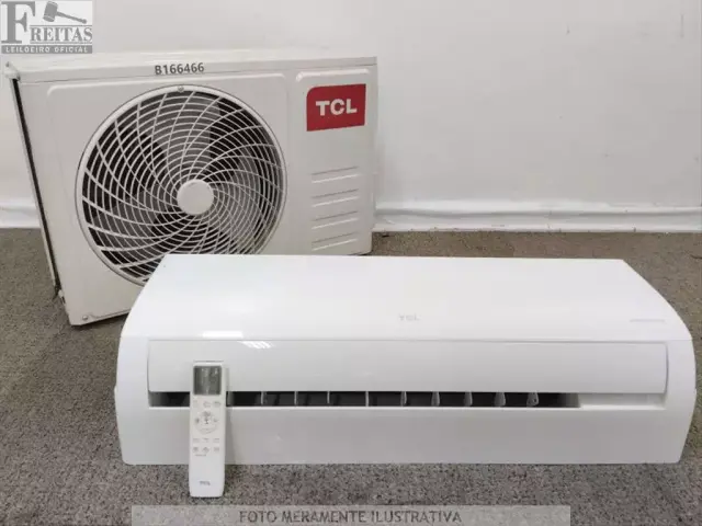 LOTE COM 01 AR CONDICIONADO SPLIT TCL INVERTER FRIO 12.000 BTUS (EVAPORADORA/CONDENSADORA…