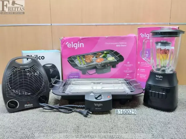 LOTE COM 01 LIQUIDIFICADOR SUPER FORCE ELGIN - JARRA DE VIDRO 1,9L 900W PRETO 220V…