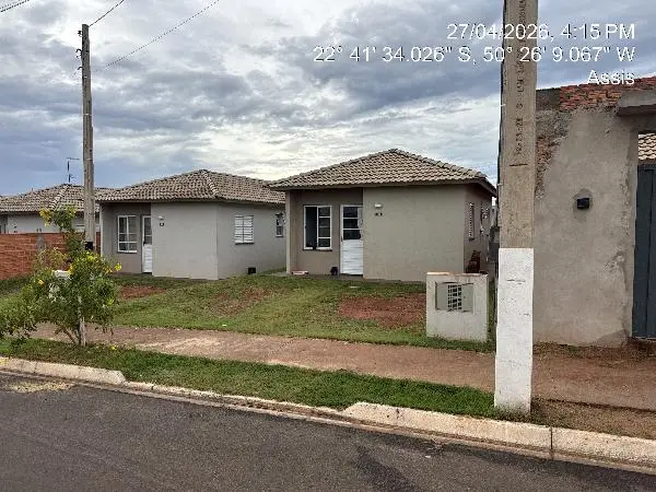 Casa - Área privativa: 43,85 m², Com 2 qt(s) - Localizado(a): RUA PASTOR FLAVIO PEREIRA DA SILVA (ANTIGA RUA M), N. 188, LT 22 QD M - ASSIS/SP - CEP: 19802655