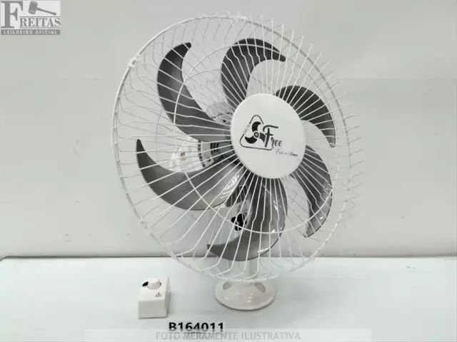 LOTE COM 01 VENTILADOR DE PAREDE VENTI DELTA OSCILANTE DELTA FREE 40CM 145/150W BIVOLT CHAVEADO…