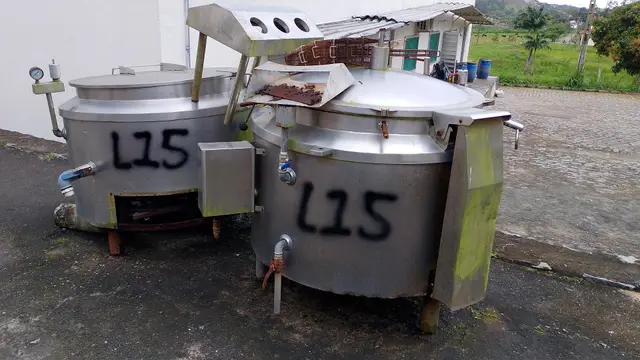 Caldeiras de inox.
