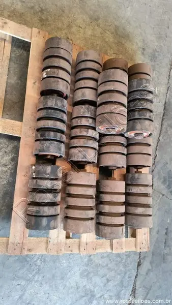 11 unidades Rolos para esteira transportadora 29cm comprimento por 15cm de largura