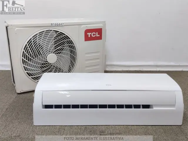 LOTE COM 01 AR CONDICIONADO SPLIT TCL FRIO 12.000 BTUS (EVAPORADORA/CONDENSADORA TAC-12CSA1 220V…