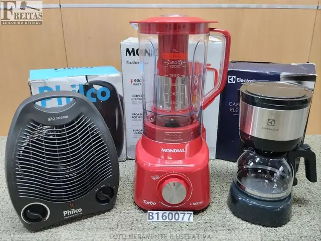 LOTE COM 01 AQUECEDOR PHILCO 2 EM 1 PAQ1100 3 NÍVEIS DE TEMPERATURA COR PRETO 000V