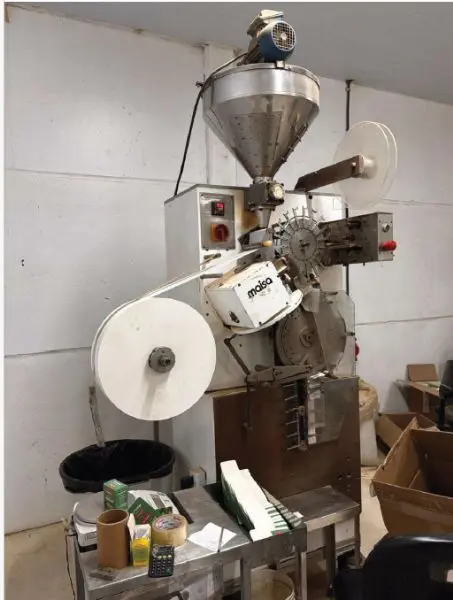 máquina envasadora de sachê de chá