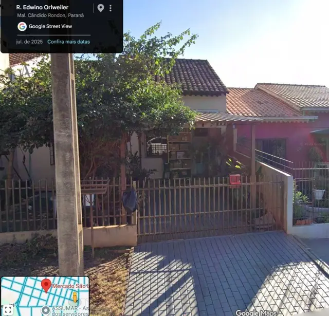 TERRENCO COM 116,69 M2 E CASA COM 64,56 M2 - MARECHAL CANDID