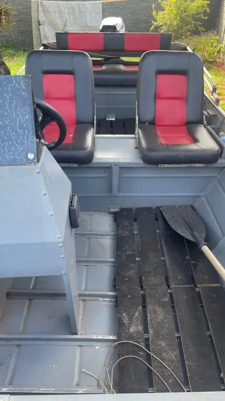 BARCO ALUMÍNIO 6 METROS CONJUNTO COM MOTOR EVINRUDE 35 HP E