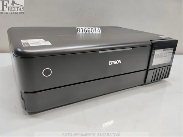 LOTE COM 01 IMPRESSORA EPSON ECOTANK L8180 C722B BIVOLT 50/60HZ ACOMPANHA CABO / CD X88F008797