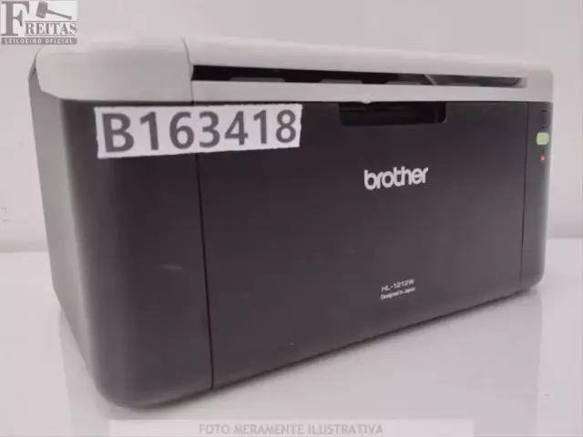 LOTE COM 01 IMPRESSORA BROTHER HL-1212W 110/120V 50/60HZ COM CABO SEM TONER U63982K1N199040