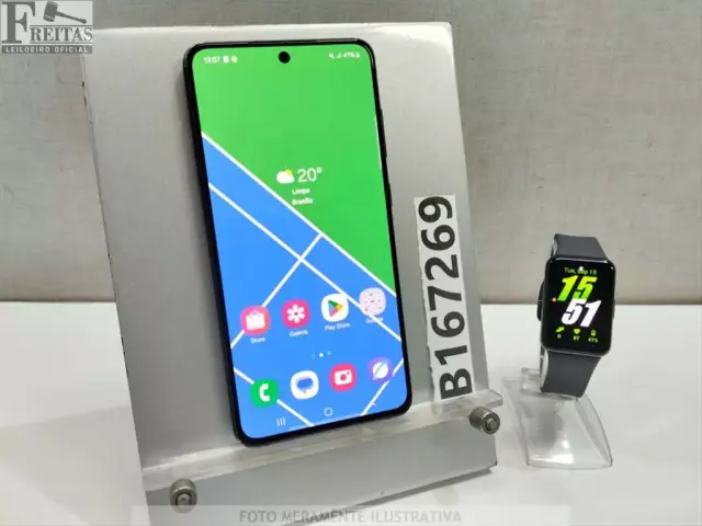LOTE COM 01 SMARTPHONE SAMSUNG GALAXY S21 FE 5G SM-G990E/DS 128GB 6GB RAM