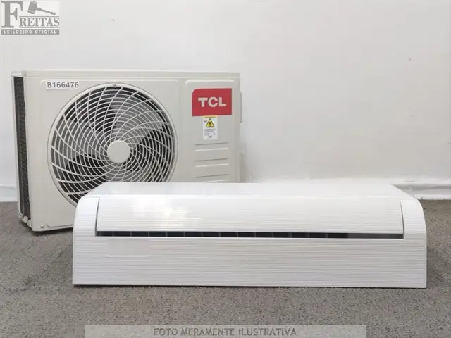 LOTE COM 01 AR CONDICIONADO SPLIT TCL INVERTER FRIO 12.000 BTUS (EVAPORADORA/CONDENSADORA…