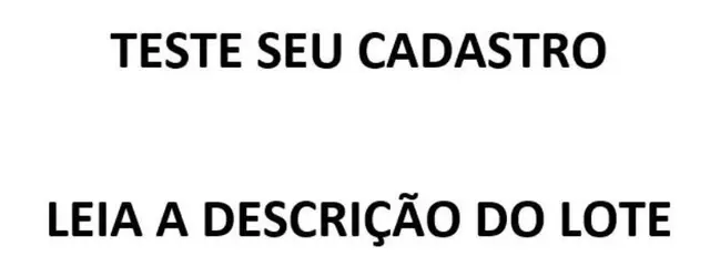 TESTE SEU CADASTRO PARA OFERTAR LANCE NO SITE!!!