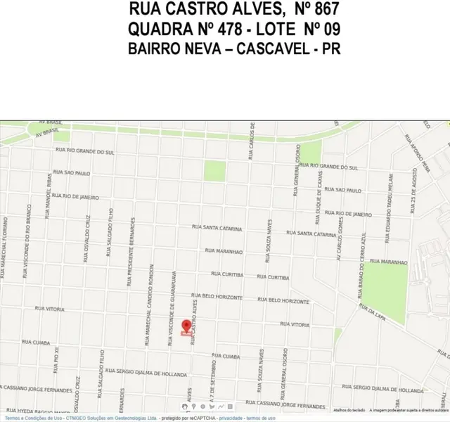 TERRENO COM 935 M2 NO BAIRRO NEVA - RUA CASTRO ALVES 478 - C