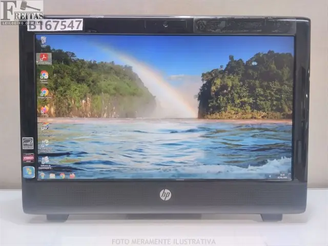 LOTE COM 01 COMPUTADOR HP G1 ALL-IN-ONE 20" WINDOWS 7 PRO PROCESSADOR AMD E-350 4GB RAM SEM ( CABO…