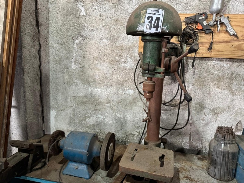 FURADEIRA DE BANCADA E ESMERIL
