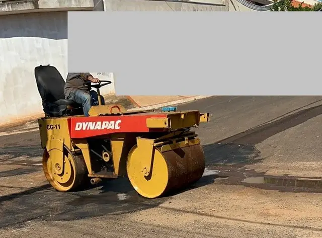 ROLO OPERACIONAL CG11 DYNAPAC - FUNCIONANDO