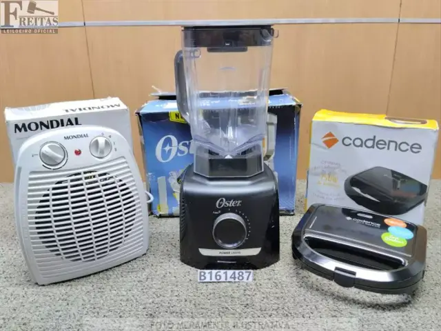 LOTE COM 01 LIQUIDIFICADOR OLIQ610 1400W FULL 3,2L COR PRETO OSTER 110V *23959802 (AVARIAS)