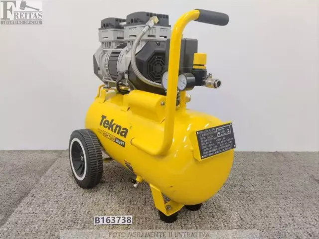 LOTE COM 01 COMPRESSOR DE AR TEKNA CPSH9025-1C 24L 127V 2HP OD235 SEM ACESSÓRIOS 03/24 1012301