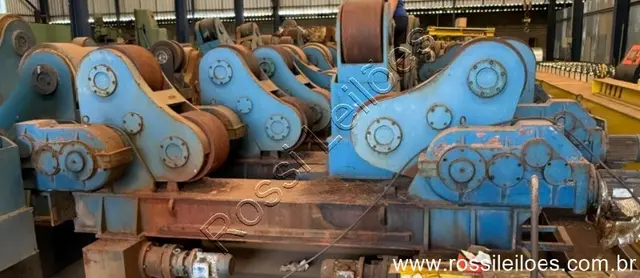 Virador p/ Corpo Cilíndrico 100 Ton 2 pçs composto loco motorizado