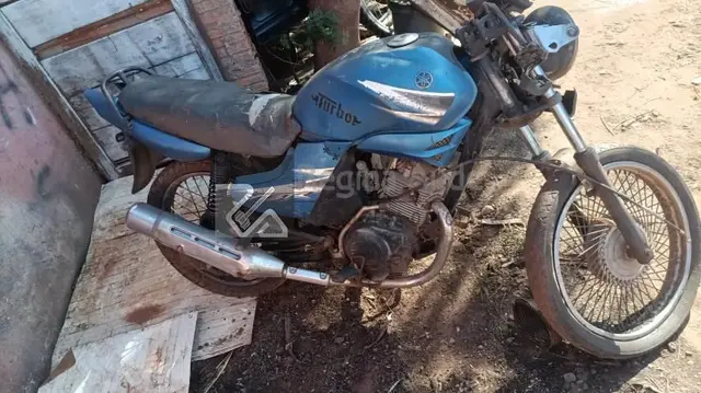 YAMAHA YBR 125 K - 2005/2005 (AZUL) - SUCATAS INSERVÍVEIS