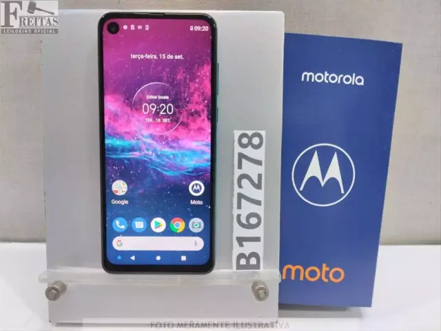 LOTE COM 01 SMARTPHONE MOTOROLA MOTO ONE ACTION XT2013-1 128GB 4GB RAM COM BATERIA 61828572